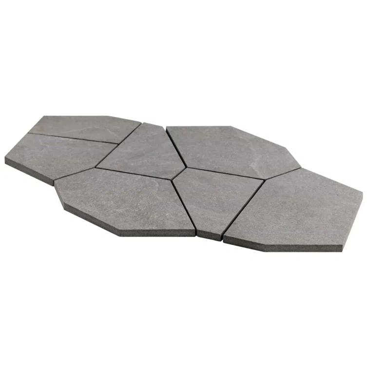Monolith 11.81 In. X 19.68 In. Organic Pattern Matte Porcelain Mosaic Floor And Wall Tile (1.55 Sq. Ft. / Each)