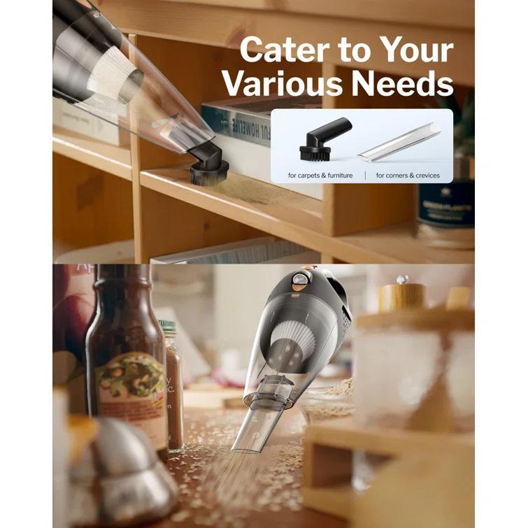 BEACHWATER POOL & SPA, LLC Handheld Vacuum Cordless With 2 Filters, Car Vacuum Cleaner High Power With Fast Charge Tech, Portable Rechargeable Mini Vacuum With Large-Capacity Battery | Wayfair