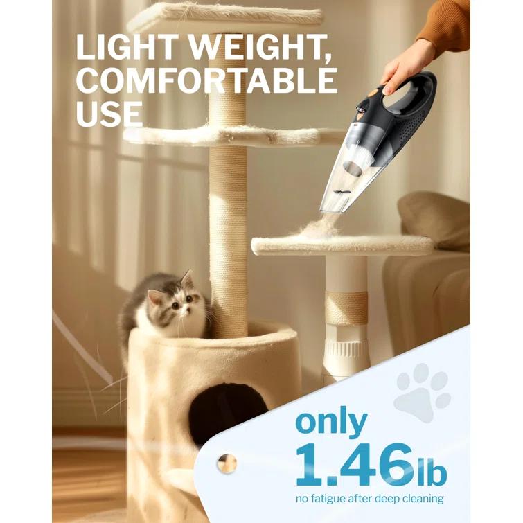 BEACHWATER POOL & SPA, LLC Handheld Vacuum Cordless With 2 Filters, Car Vacuum Cleaner High Power With Fast Charge Tech, Portable Rechargeable Mini Vacuum With Large-Capacity Battery | Wayfair