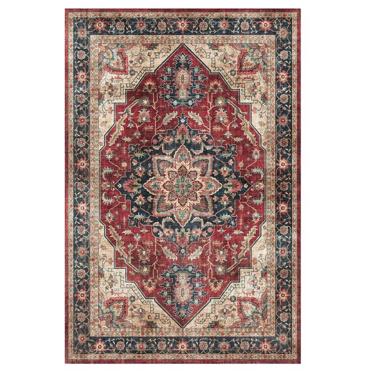 Gertmenian Crystal Print Soha Traditional Moroccan Red Area Rug