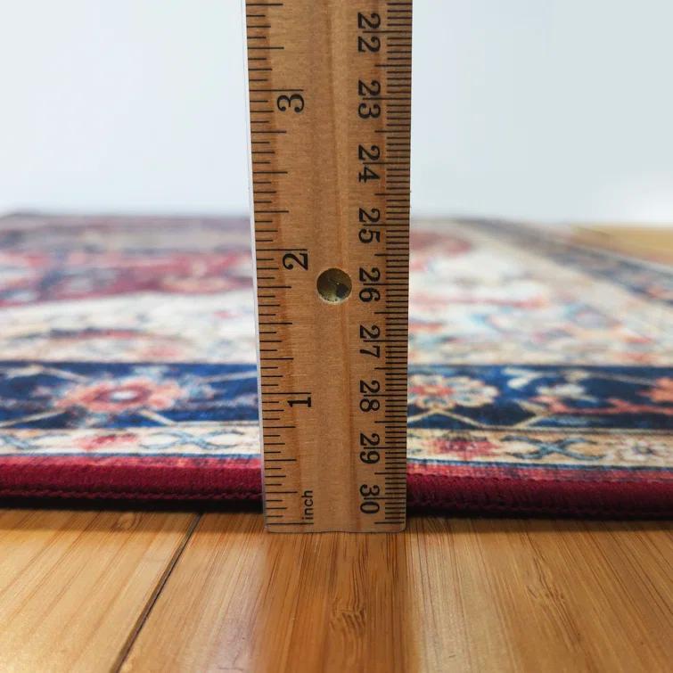 Gertmenian Crystal Print Soha Traditional Moroccan Red Area Rug