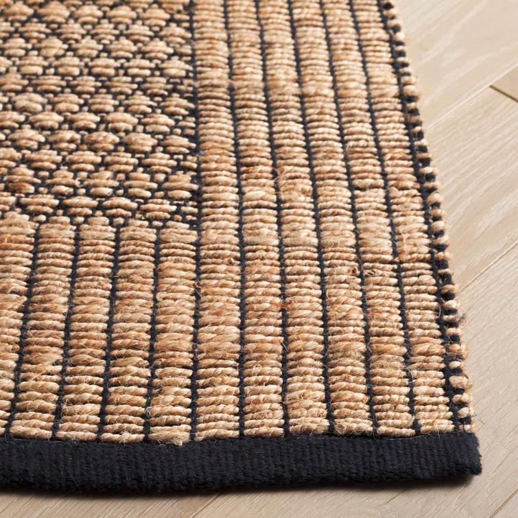 Natural Fiber NF181 Hand Woven Indoor Area Rug - Natural/Grey - 5'x8' - Safavieh.