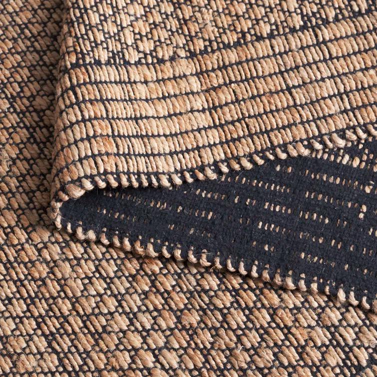 Natural Fiber NF181 Hand Woven Indoor Area Rug - Natural/Grey - 5'x8' - Safavieh.