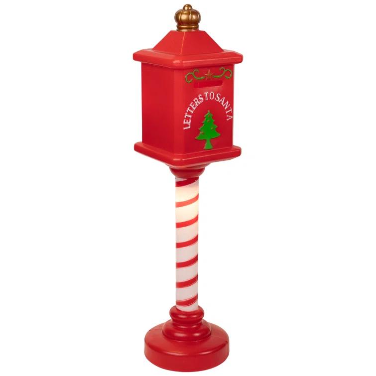 Northlight Lighted Letters To Santa Mail Box Blow Mold Outdoor Christmas Decoration - 40.5"