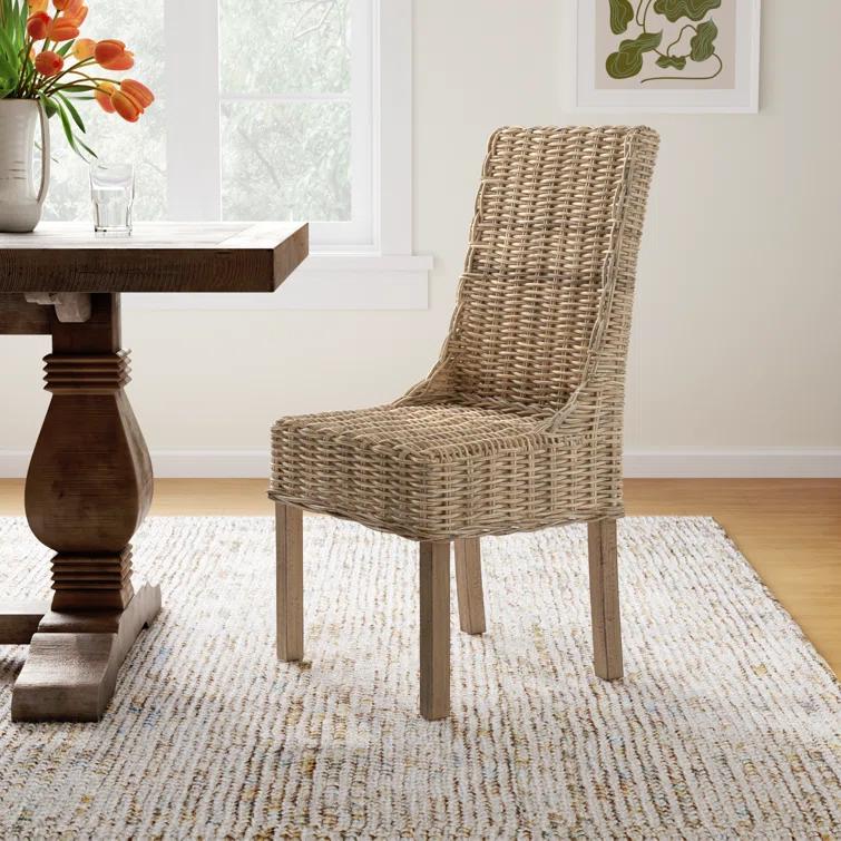 Armine Wicker Side Chair