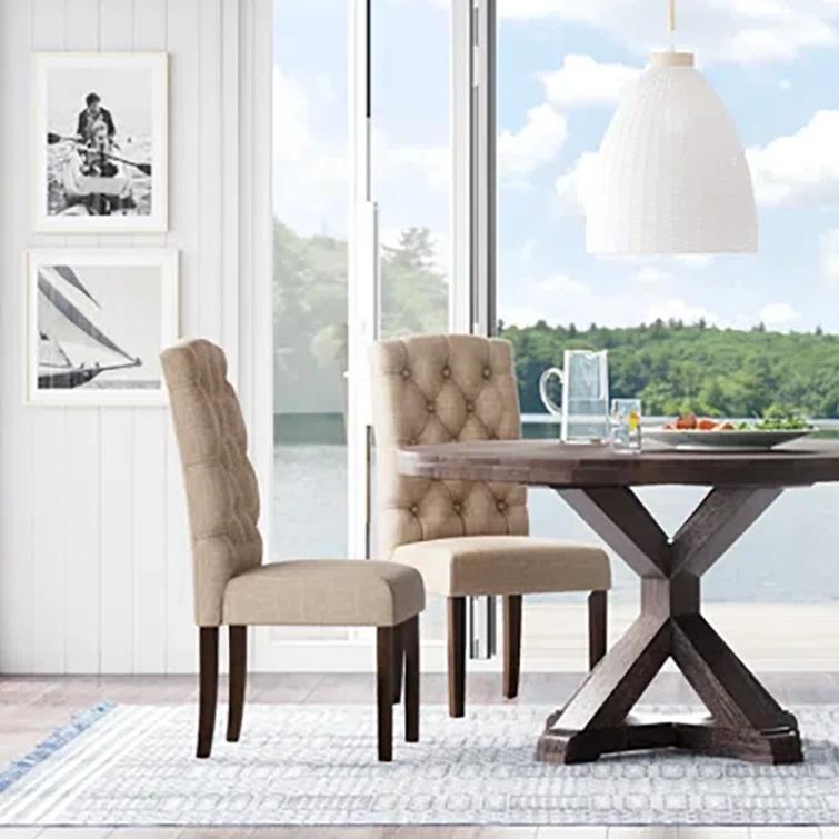 Bianca Tufted Parson Chairs