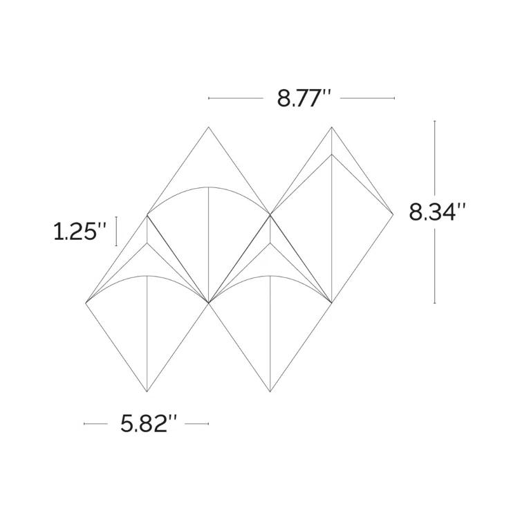 Larvotto 8.3 in. x 11.65 in. Polished Marble and Brass Mosaic Wall Tile (0.67 Sq. Ft. / Sheet)