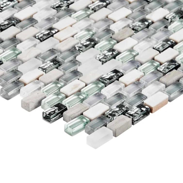 Paradox 0.37" x 0.62" Natural Stone Mosaic Tile