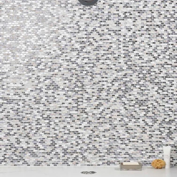 Paradox 0.37" x 0.62" Natural Stone Mosaic Tile