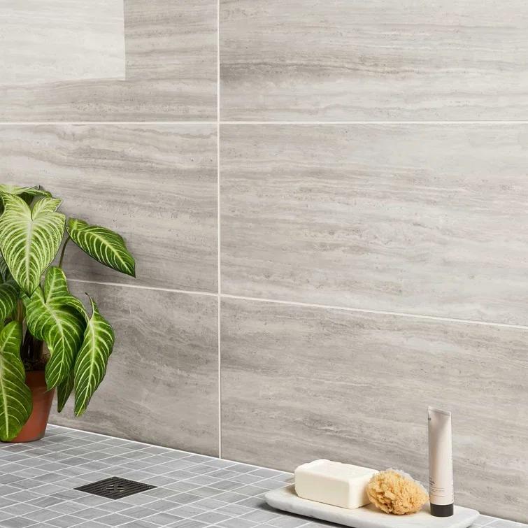 Roswell 11.72 in. x 23.69 in. Polished Porcelain Floor and Wall Tile (15.5 Sq. Ft. / Case)