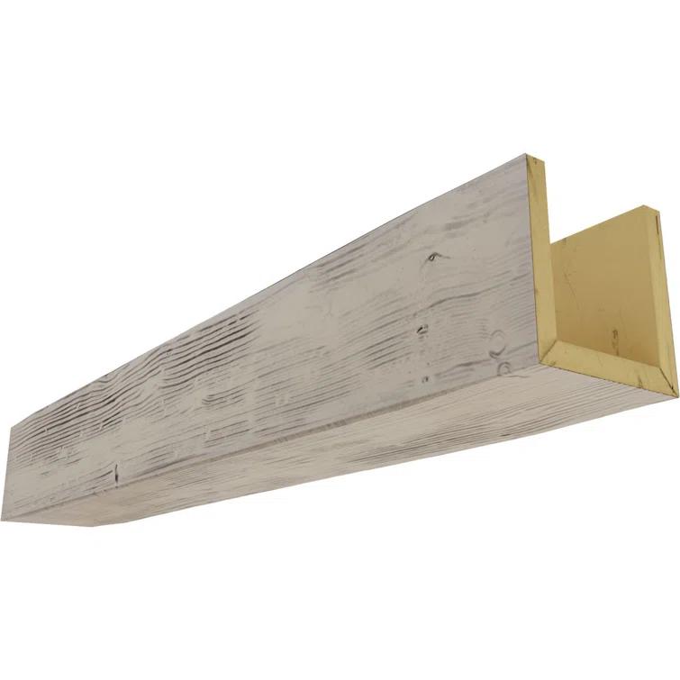 Sandblasted Endurathane Faux Wood 3-Sided Ceiling Beam (U-beam)