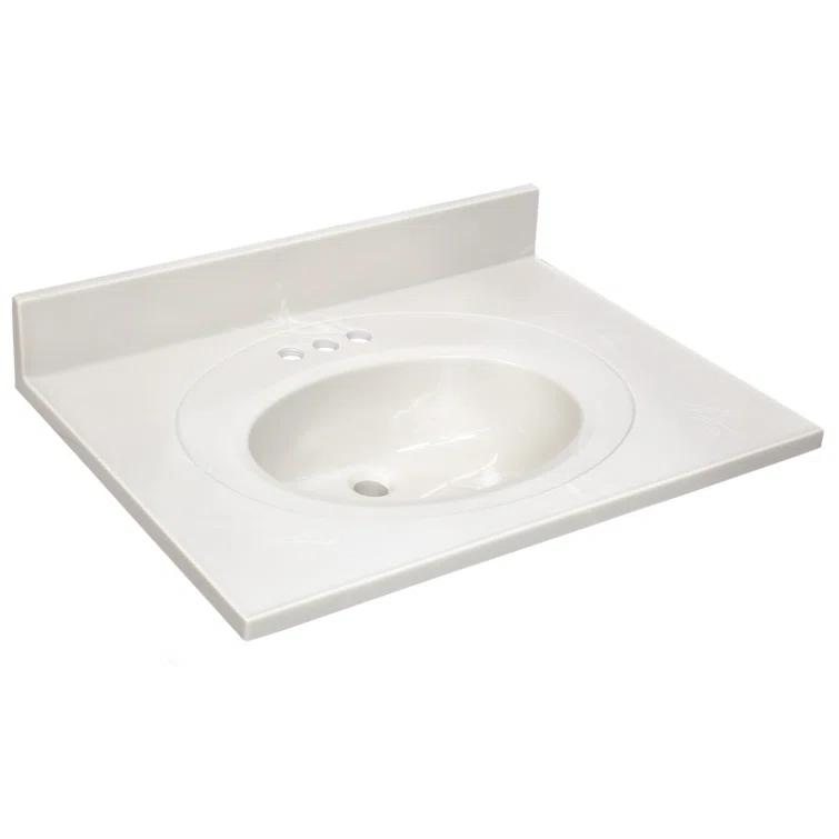 Cultured Marble Vanity Top with Backsplash