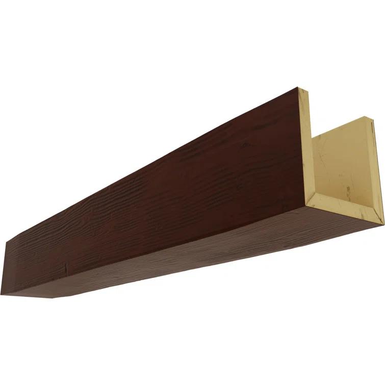Sandblasted Endurathane Faux Wood 3-Sided Ceiling Beam (U-beam)