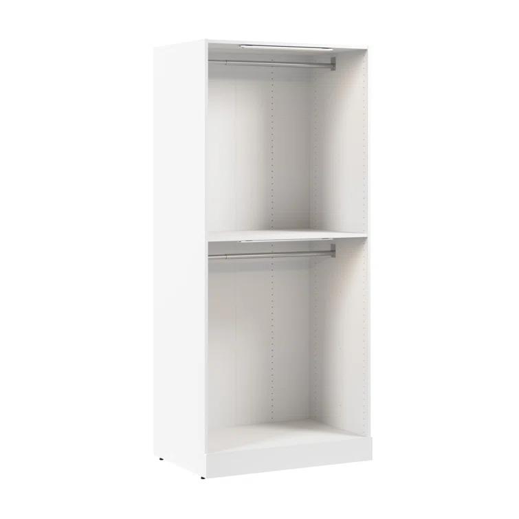 Florence 36W X 25D Modular Double Hanging Closet System Tower With LED Light