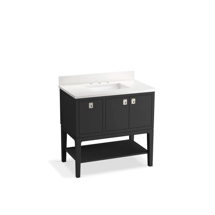 Seagrove By Studio McGee 36 in. Bathroom Vanity Cabinet With Sink And Quartz Top