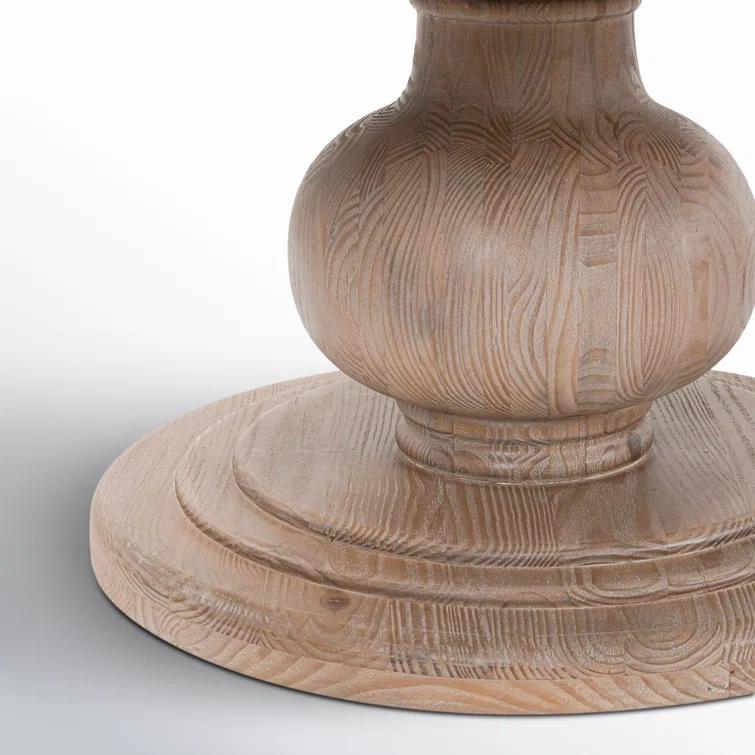 Dadeville Pine Round Solid Wood Dining Table