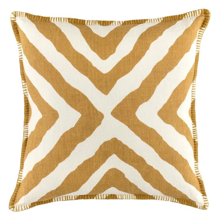 Pine Cone Hill Henri Ikat Linen Reversible Pillow Cover