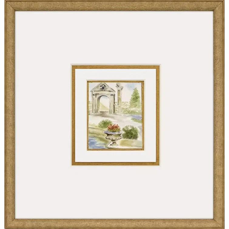 Antique Gold Framed Landscape Gallery Wall Art Set