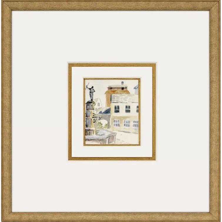 Antique Gold Framed Landscape Gallery Wall Art Set
