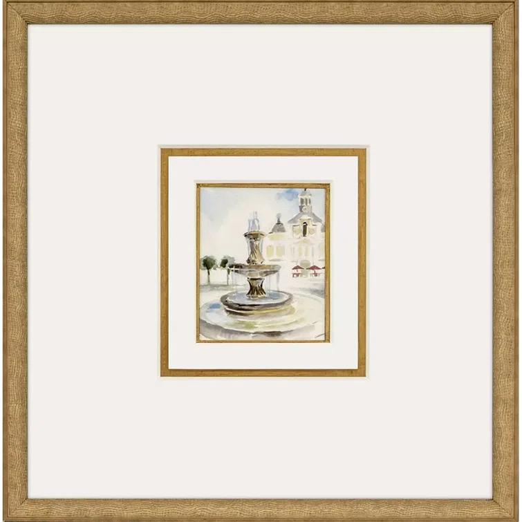 Antique Gold Framed Landscape Gallery Wall Art Set