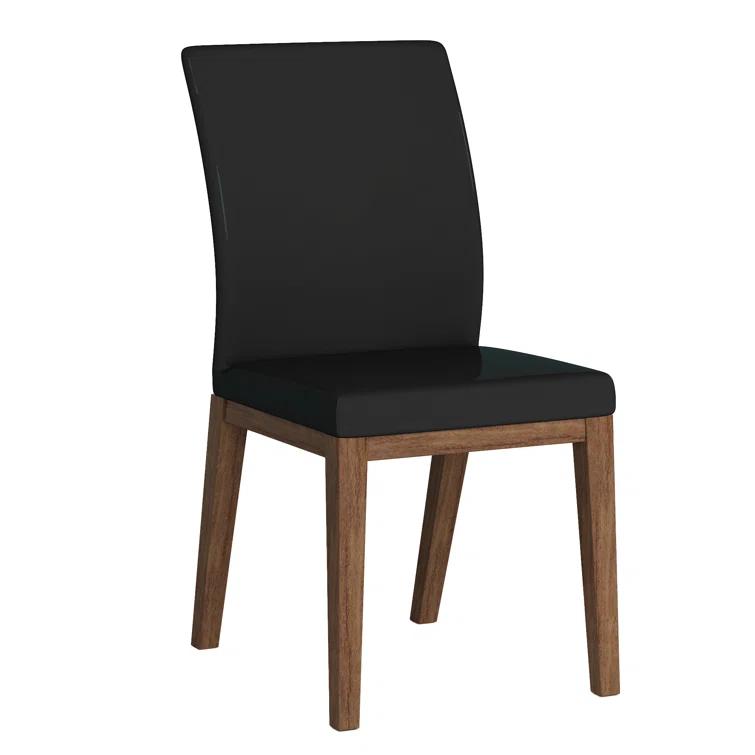 Emma Curved Back Side Chair w/ Solid Wood Frame - 2 per box
