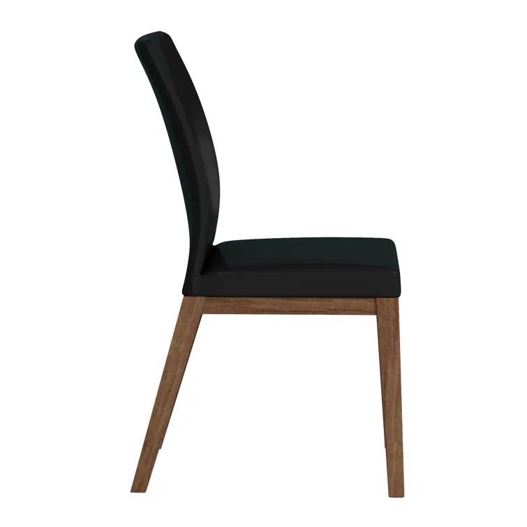 Emma Curved Back Side Chair w/ Solid Wood Frame - 2 per box