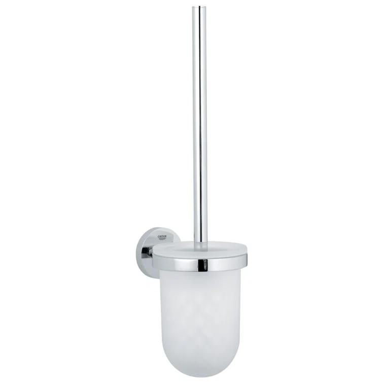 GROHE Essentials 15.69" Wall Mounted Toilet Brush and Holder