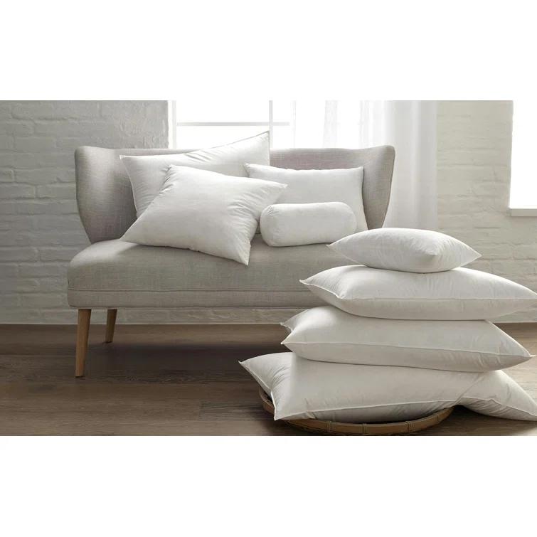Standard White Cotton Percale Duck Down Pillow