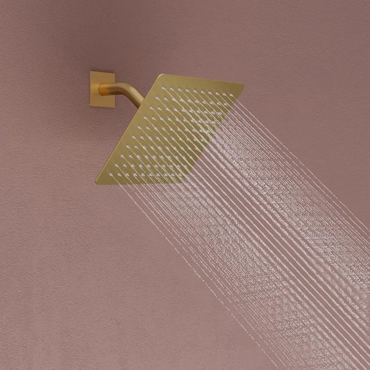 EVERSTEIN AquaSpa Shower Faucet Set with Tub Spout, 8-Inch Rain Shower Head with Valve SFS-1035-GD8