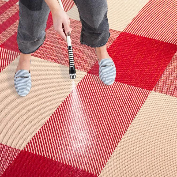 Courtyard Performance Plaid Rug