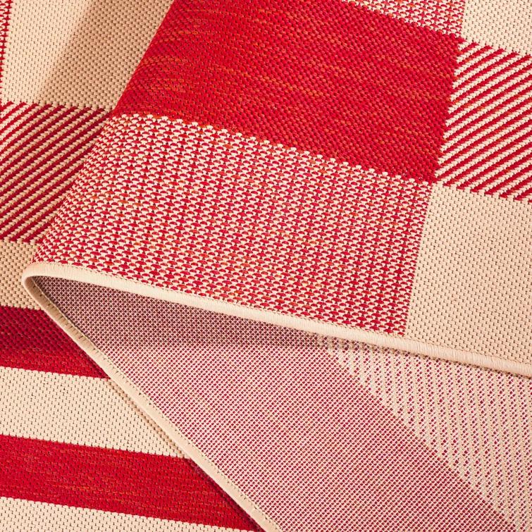 Courtyard Performance Plaid Rug