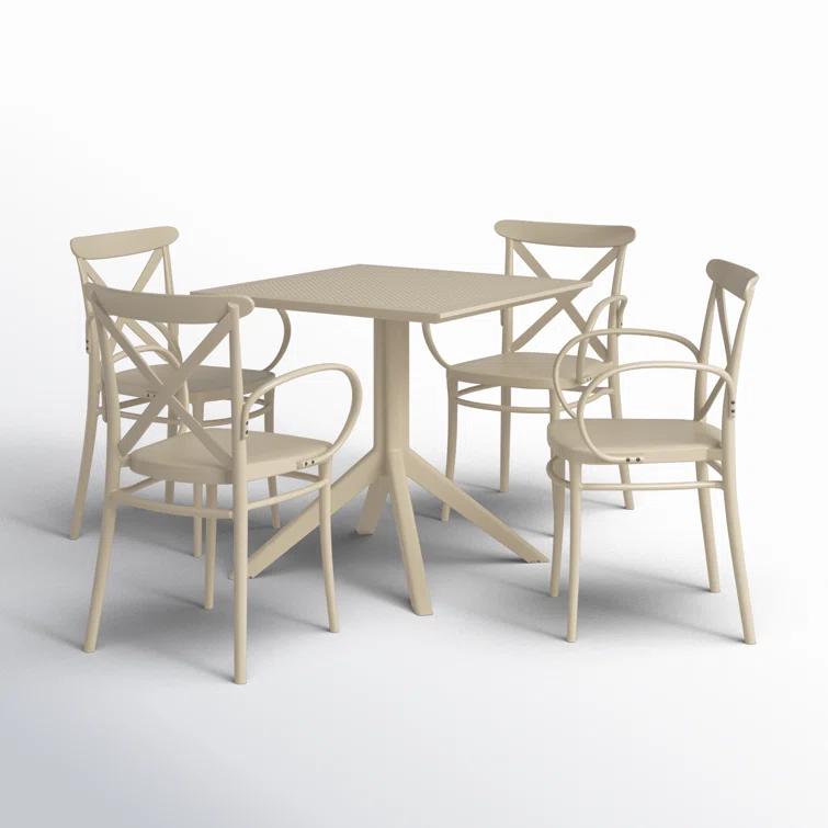 Cordelia Square 4 - Person Outdoor Dining Set