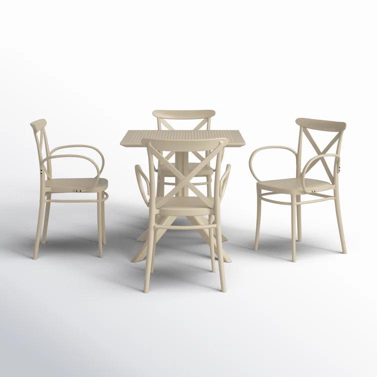 Cordelia Square 4 - Person Outdoor Dining Set