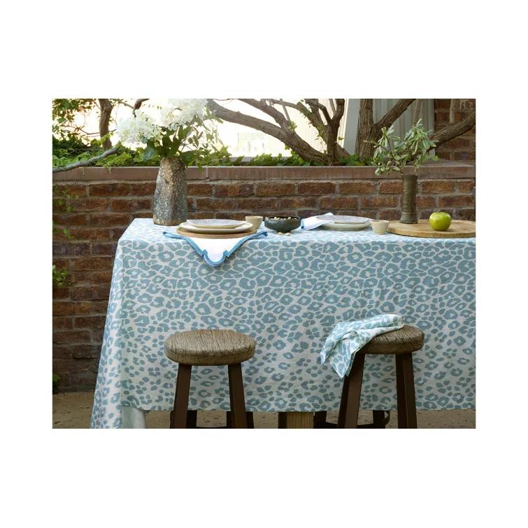 Cinder Leopard Print Linen Table Runner 16 x 108