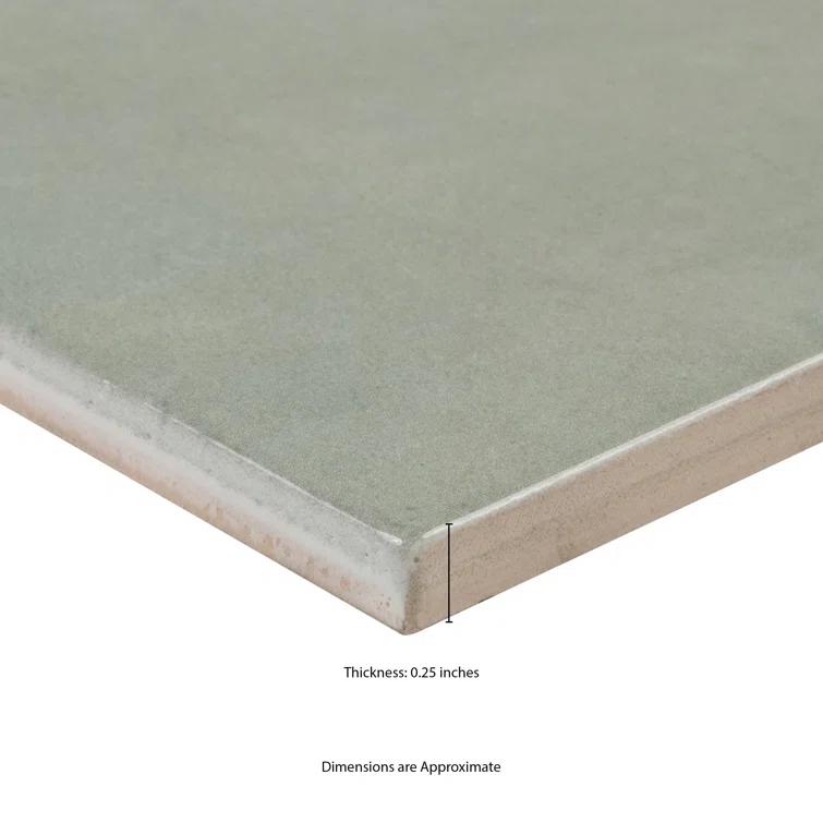 Renzo 5" x 5" Glossy Ceramic Wall Tile