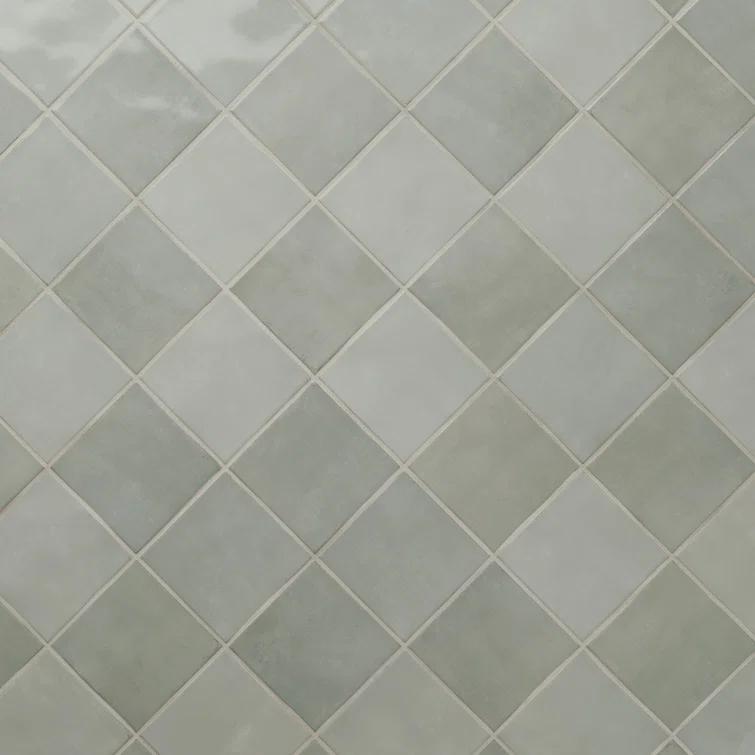 Renzo 5" x 5" Glossy Ceramic Wall Tile