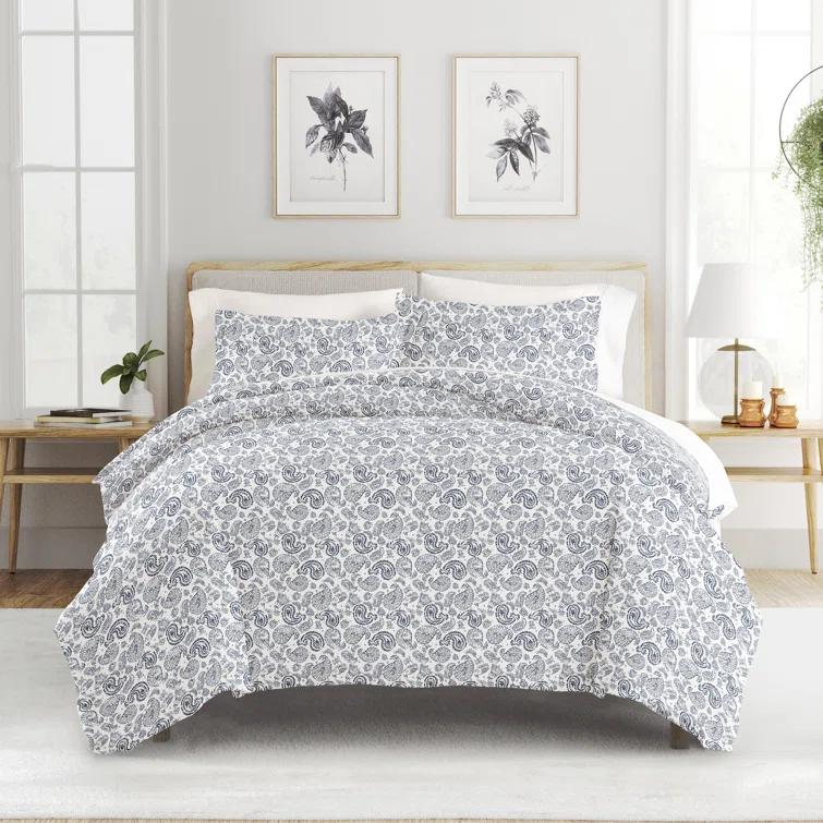 Simply Soft Traditional Paisley Duvet Cover Set