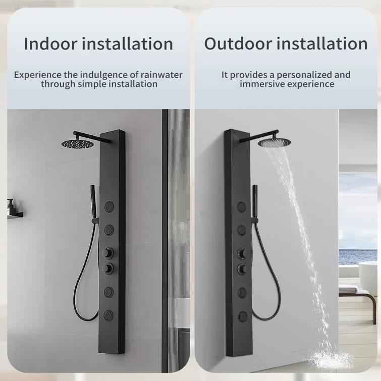 52.36'' Shower Panel with Adjustable Shower Head