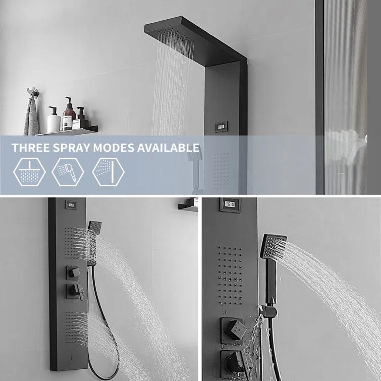 51.57'' Shower Panel with Fixed Shower Head