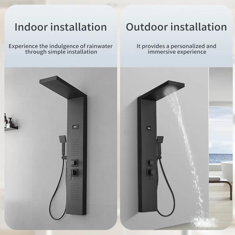 51.57'' Shower Panel with Fixed Shower Head