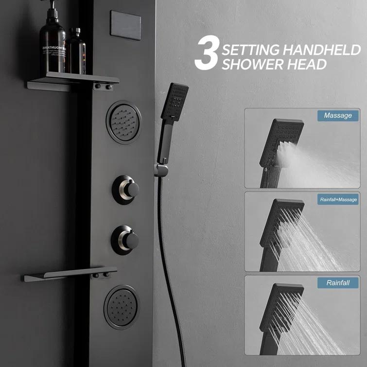 56.93'' Shower Panel with Fixed Shower Head