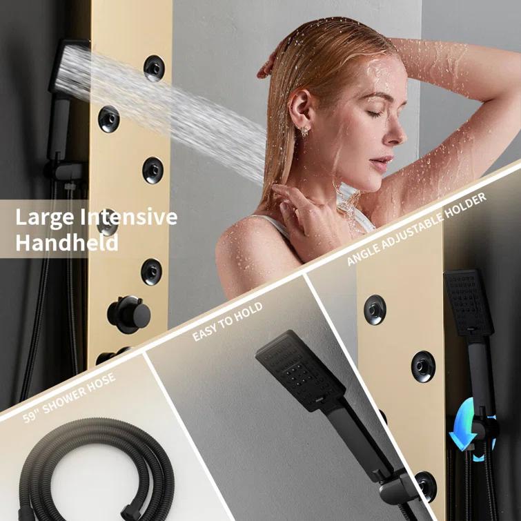 57.99'' Shower Panel with Fixed Shower Head