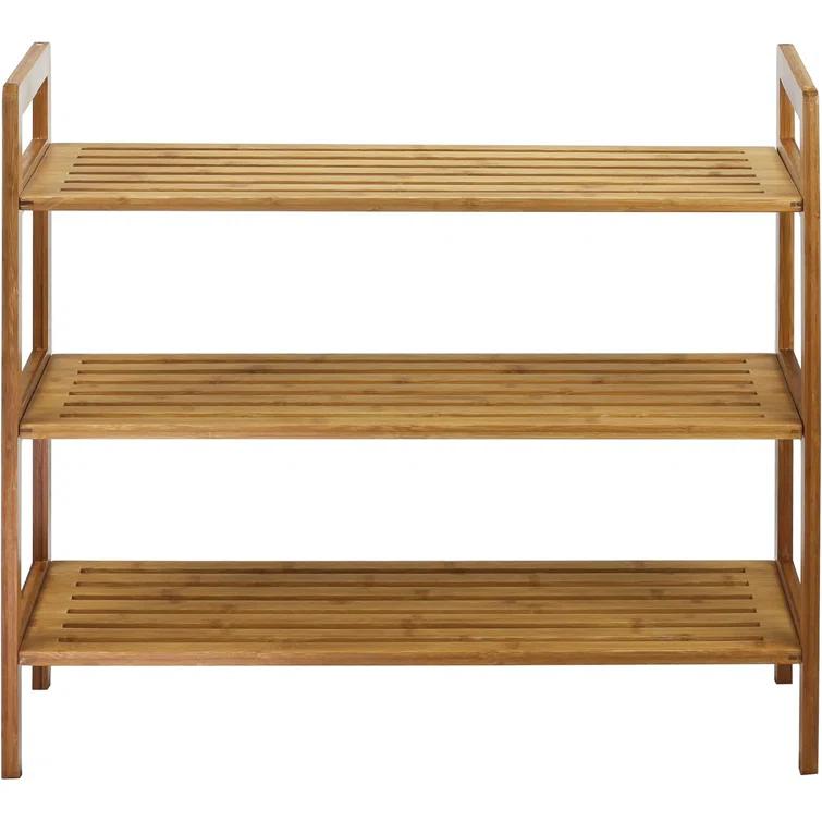 Symple Stuff 12 Pair Stackable Solid Wood Shoe Rack