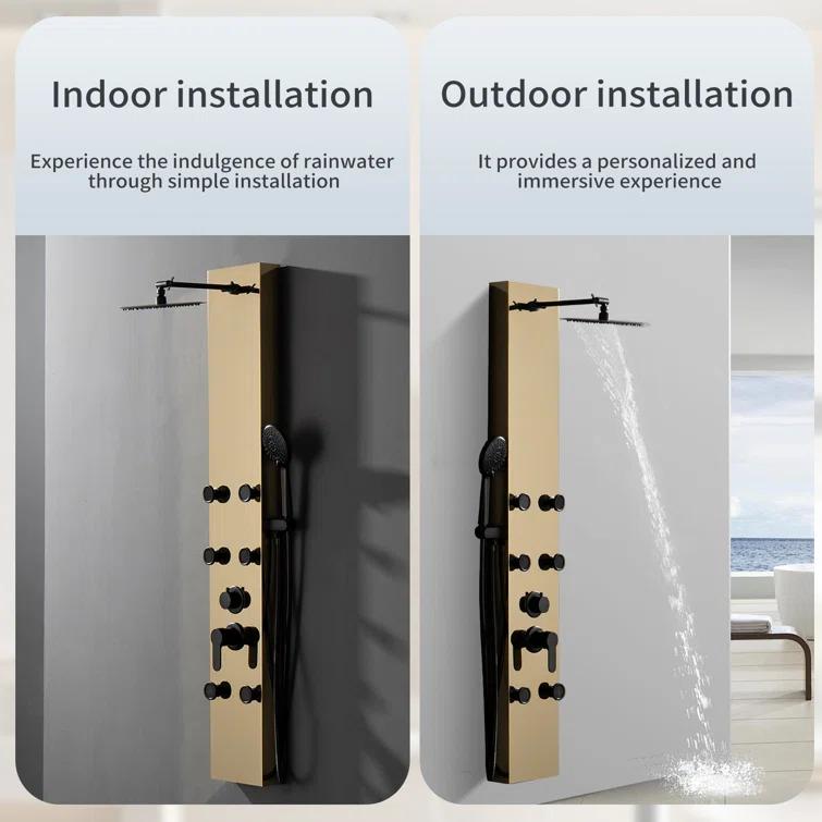 60.55'' Shower Panel with Adjustable Shower Head