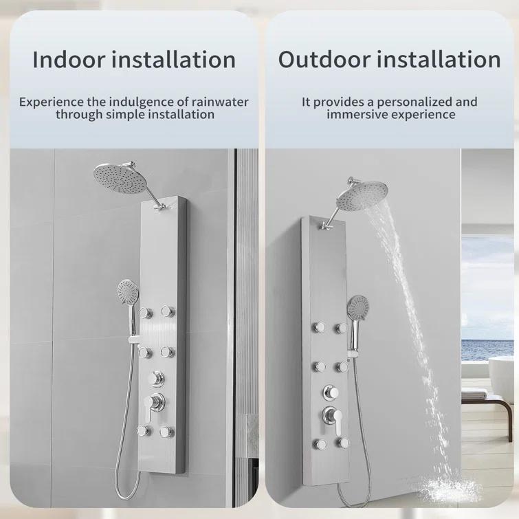 60.55'' Shower Panel with Adjustable Shower Head
