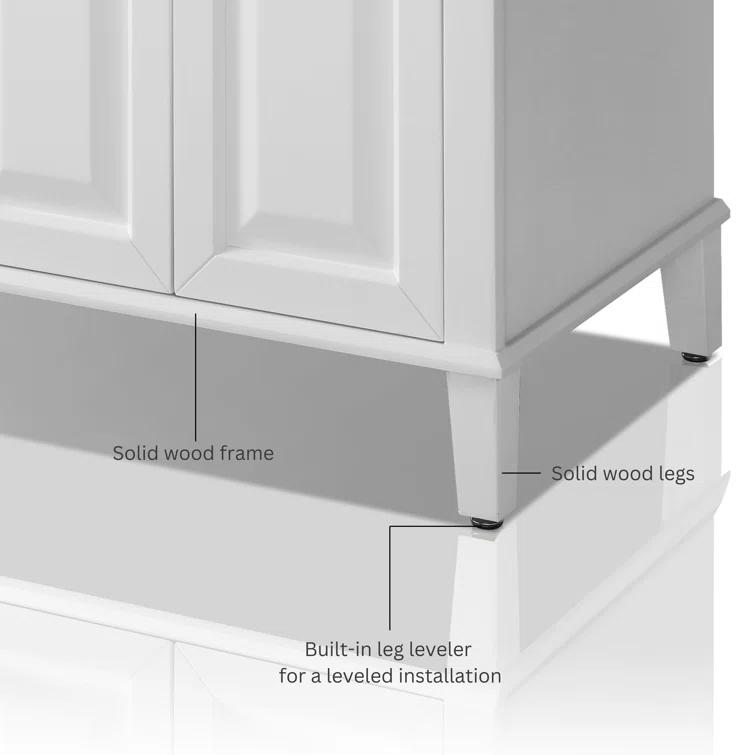 Hannah 48'' Single Bathroom Vanity with Quartz Top