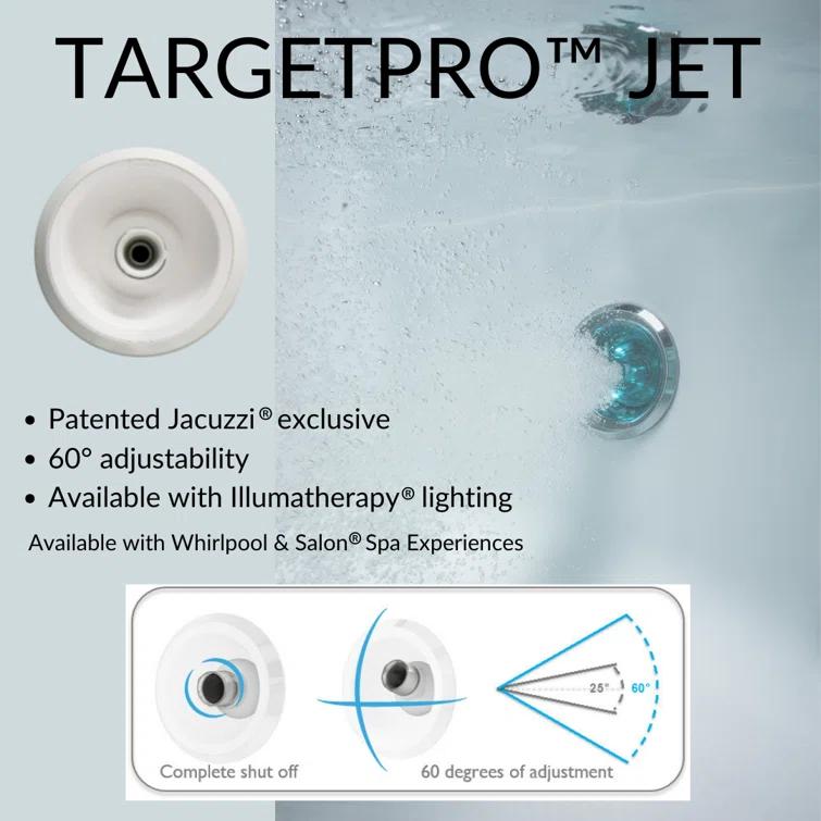 Cetra 60" x 36" Alcove Whirlpool Bathtub