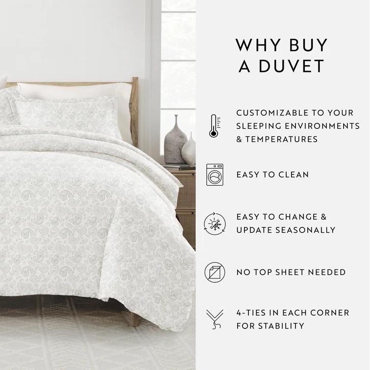 Simply Soft Traditional Paisley Duvet Cover Set