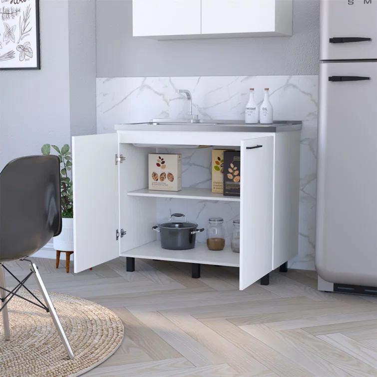 2 Utility Sink And Cabinet