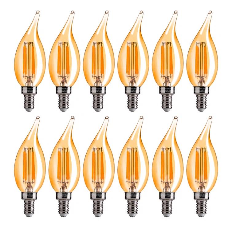 CA11E12 LED Chandelier Light Bulbs 40W Equivalent, Dimmable LED Candelabra Bulbs, 2200K 330LM